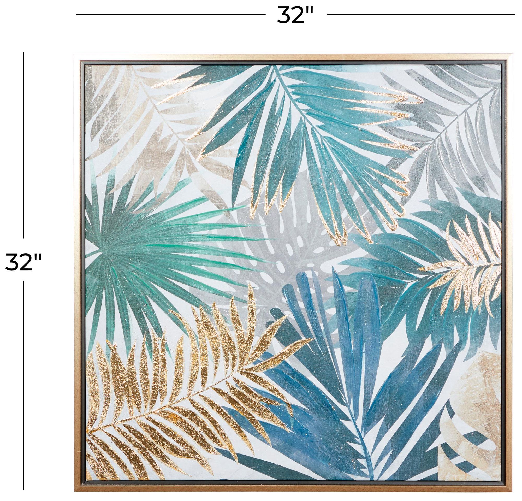 Image 7 Blue Canvas Coastal Framed Wall Art, 32" x 1" x 32" more views