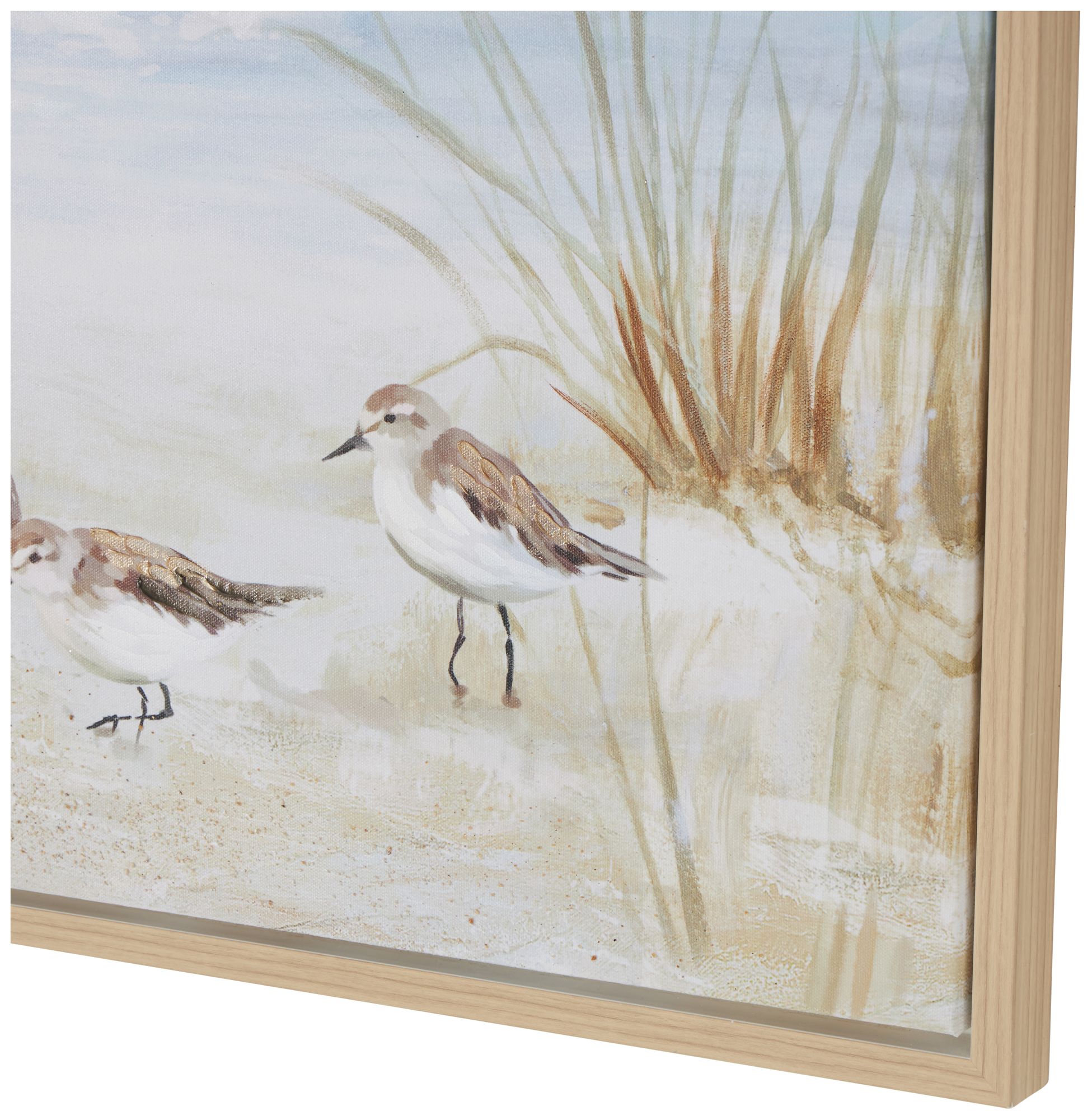 Image 3 Blue Canvas Coastal Framed Wall Art, 55" x 2" x 28" more views