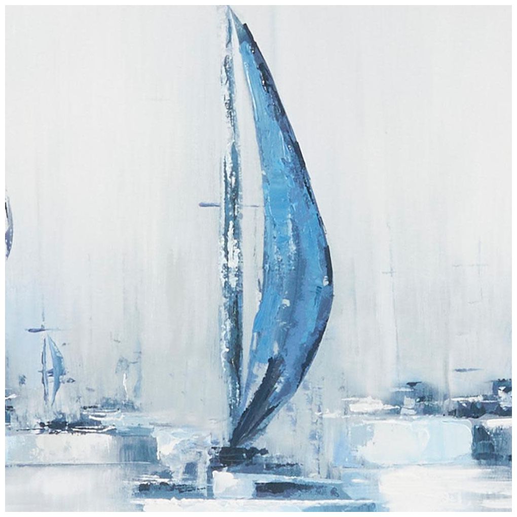 Image 7 Blue Canvas Coastal Framed Wall Art, 65" x 2" x 24" more views