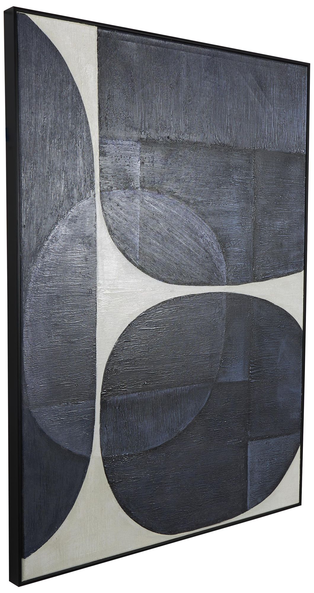 Image 5 Blue Canvas Contemporary Framed Wall Art, 30" x 2" x 39" more views