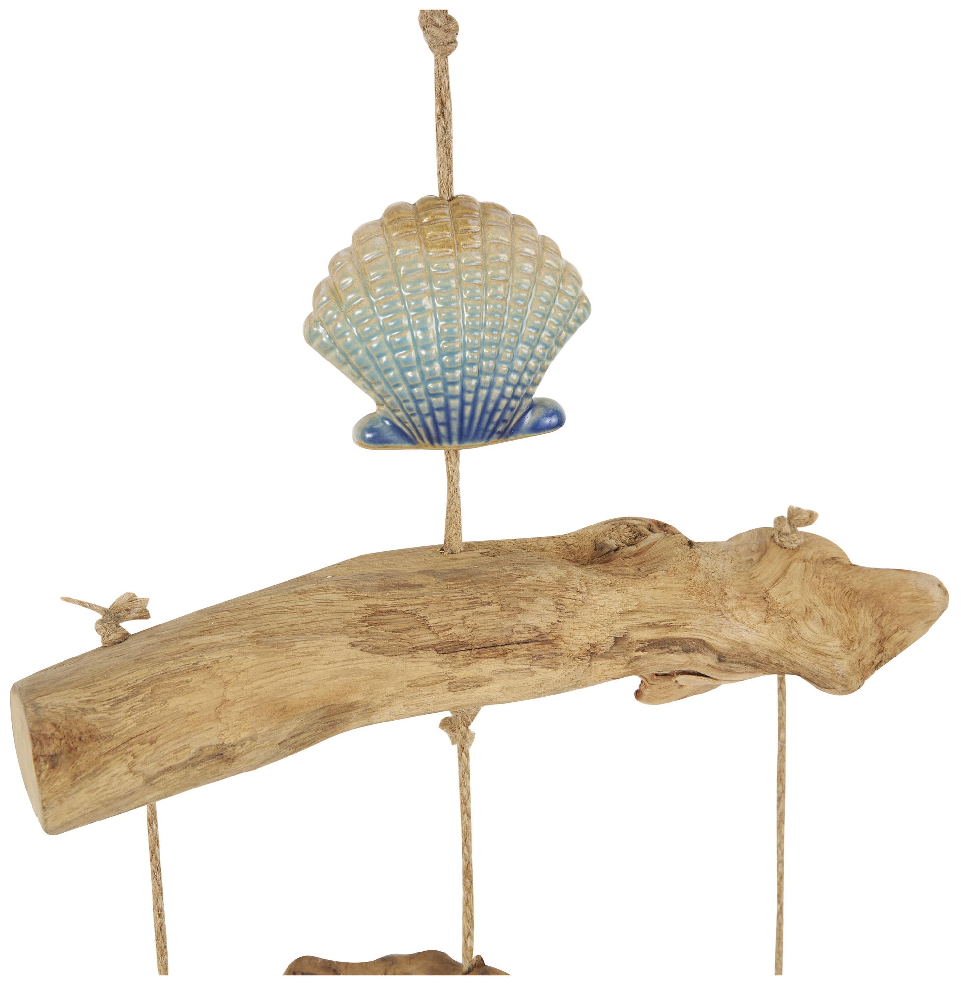 Image 3 Blue Ceramic Coastal Windchime, 12" x 3" x 35" more views