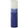 Blue Ceramic Modern Vase, 5" x 5" x 17"