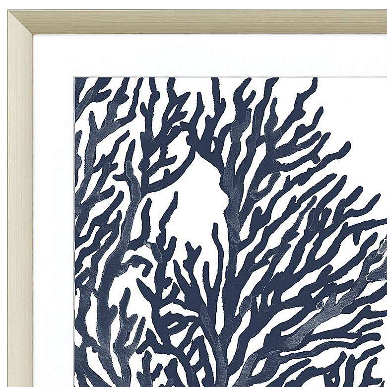 Image 3 Blue Coral I 32 inch Square 2-Piece Framed Giclee Wall Art Set  more views