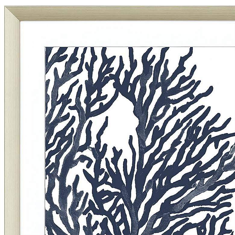 Image 4 Blue Coral I 32" Square 2-Piece Framed Giclee Wall Art Set more views