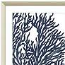 Blue Coral I 32" Square 2-Piece Framed Giclee Wall Art Set 