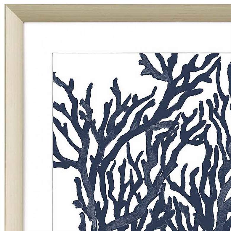 Image 3 Blue Coral II 32" Square 2-Piece Framed Giclee Wall Art Set  more views