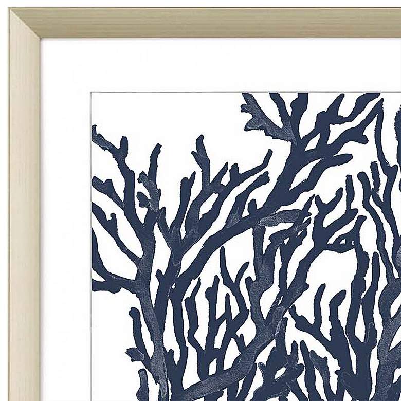 Image 3 Blue Coral II 32" Square 2-Piece Framed Giclee Wall Art Set more views