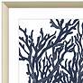 Blue Coral II 32" Square 2-Piece Framed Giclee Wall Art Set 