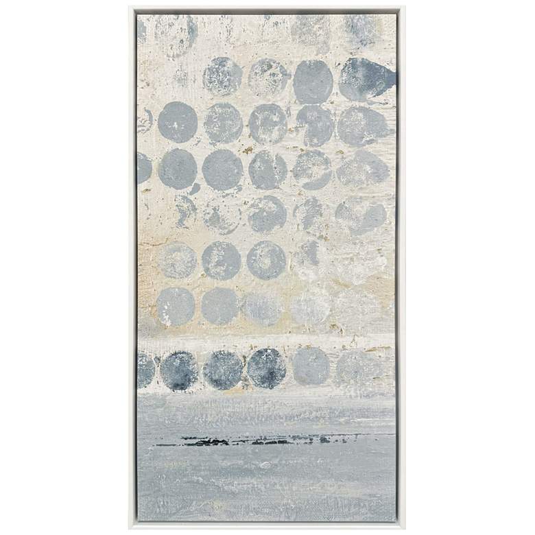 Image 1 Blue Dots I 26"W x 50"H Canvas