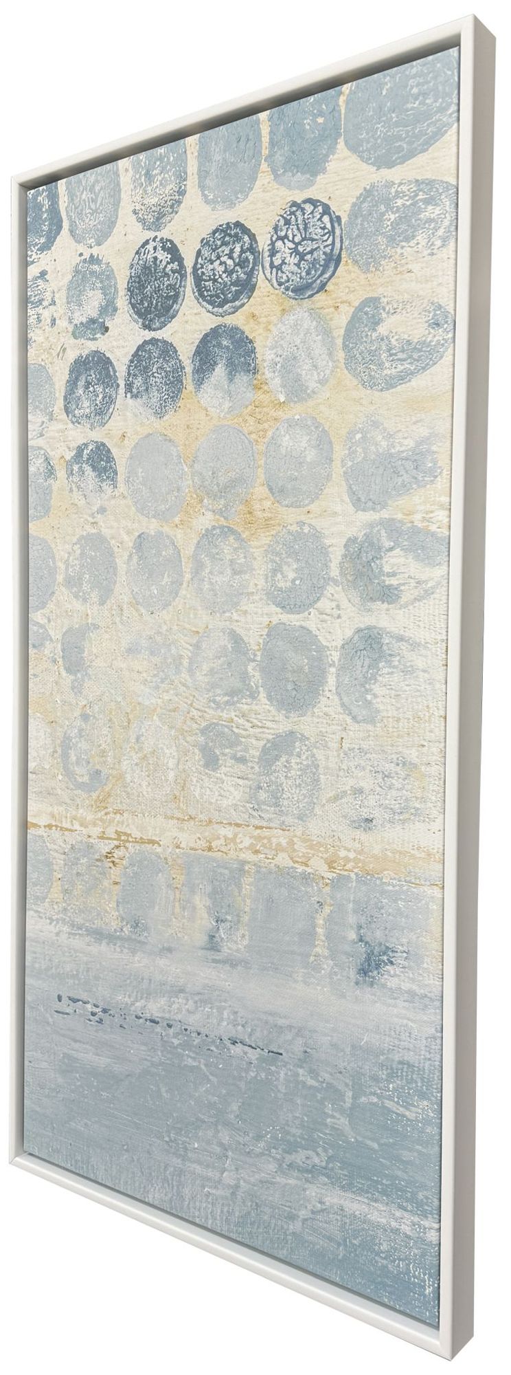 Image 2 Blue Dots II 26"W x 50"H Canvas more views