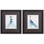 Blue Dress 17" High Rectangular 2-Piece Framed Wall Art Set