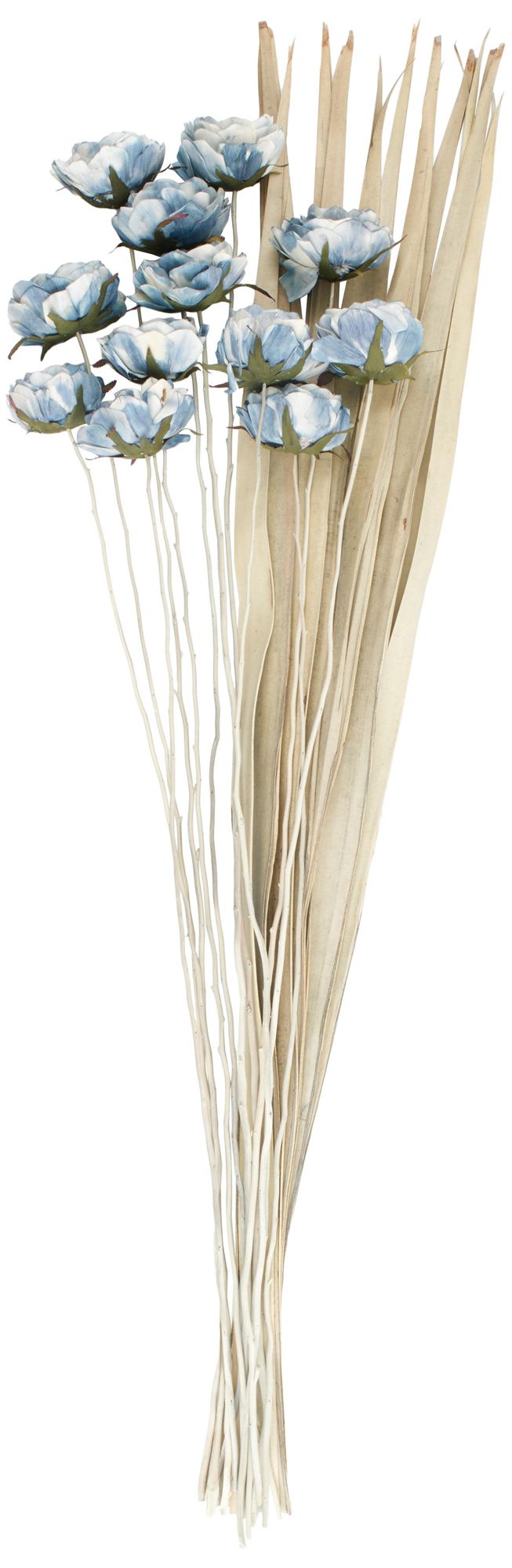 Image 2 Blue Dried Plant French Country Natural Foliage, 12" x 12" x 50"