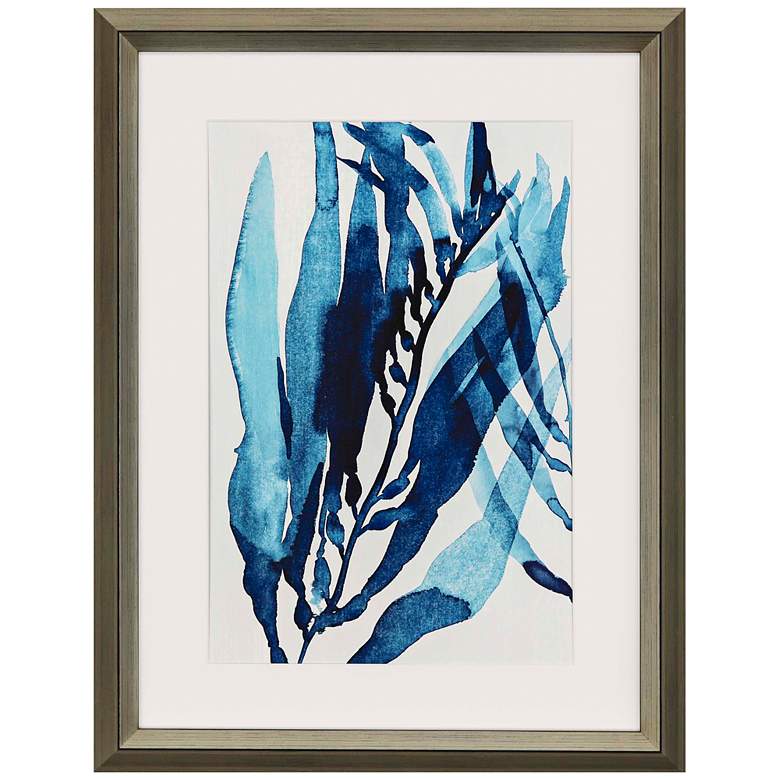 Image 1 Blue Drift II 42" High Framed Giclee Wall Art