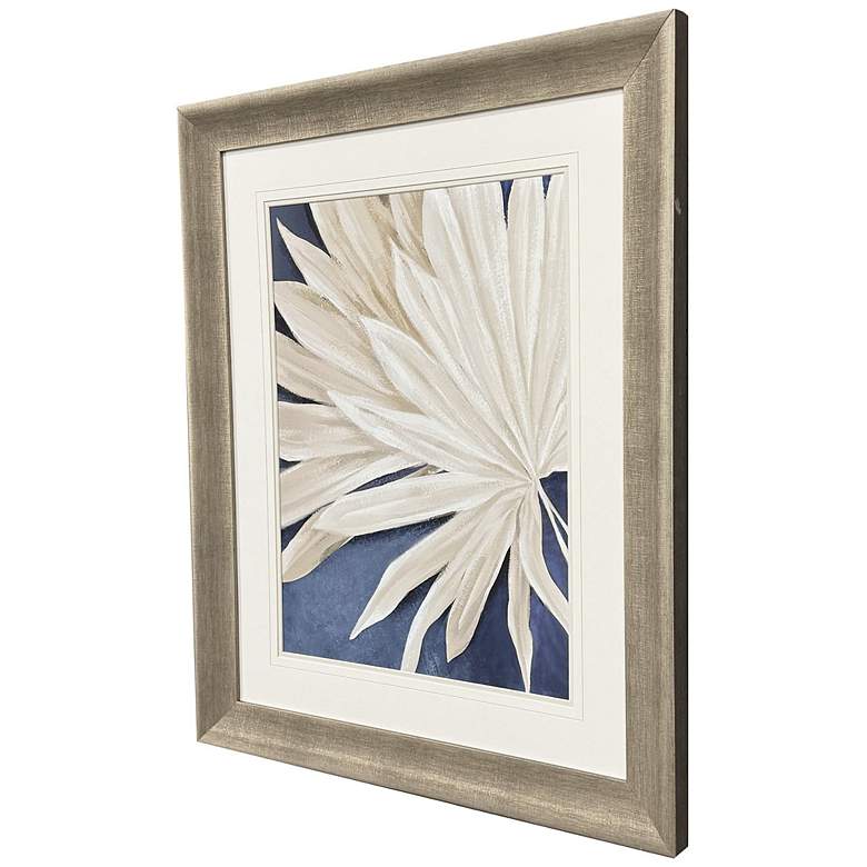 Image 2 Blue Dry Palms I 29"W x 35"H Coastal Framed Art more views