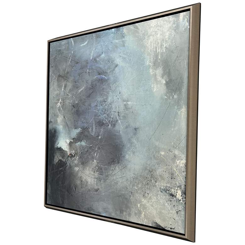 Image 2 Blue Elements 51"W x 51"H Contemporary Canvas more views