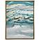 Blue Enlarge Slice Geode 48" High Framed Canvas Wall Art