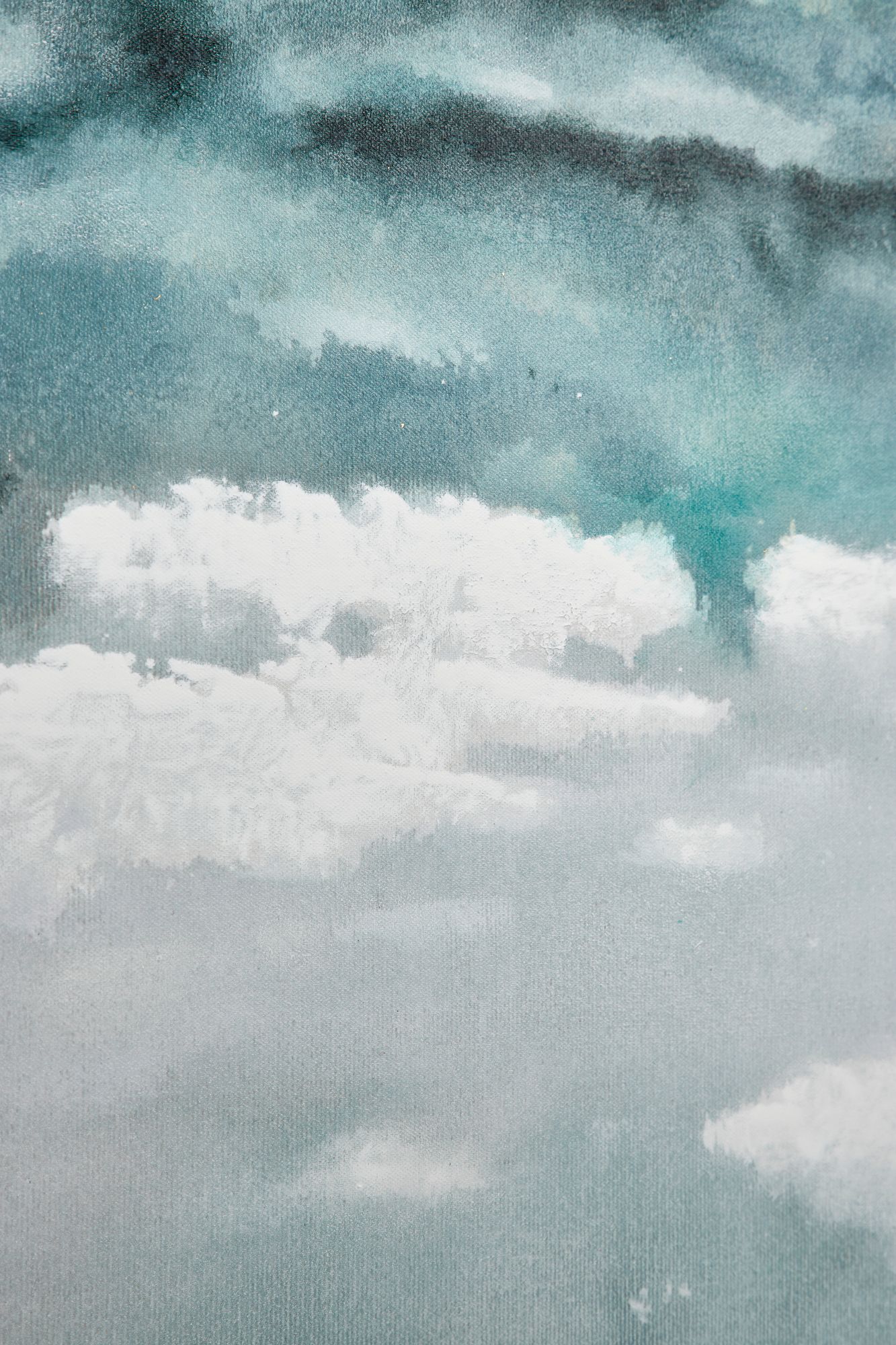 Image 5 Blue Enlarge Slice Geode 48" High Framed Canvas Wall Art more views