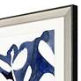 Blue Eucalyptus II 40" High Framed Giclee Wall Art