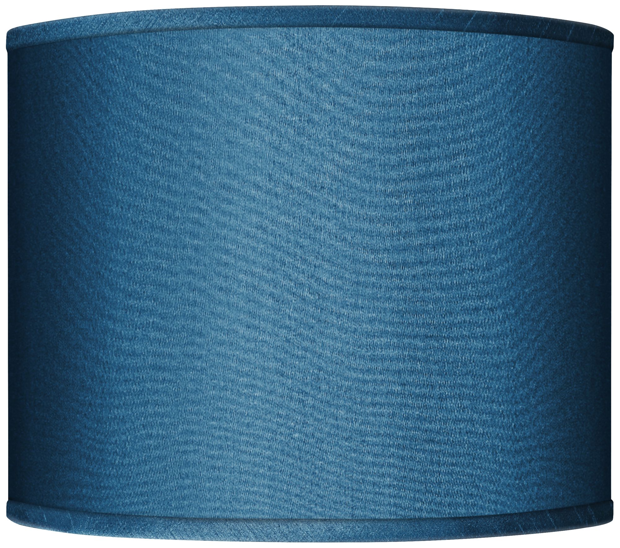Blue Faux Silk Drum Lamp Shade 14x14x11 (Spider) 480K0 Lamps Plus