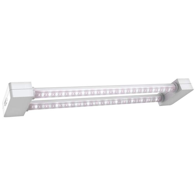 Image 1 Blue Full Spectrum 23 1/4 inch Wide Dual LED Plant Grow Light
