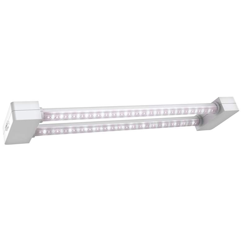 Image 1 Blue Full Spectrum 23 1/4" Wide Dual LED Plant Grow Light