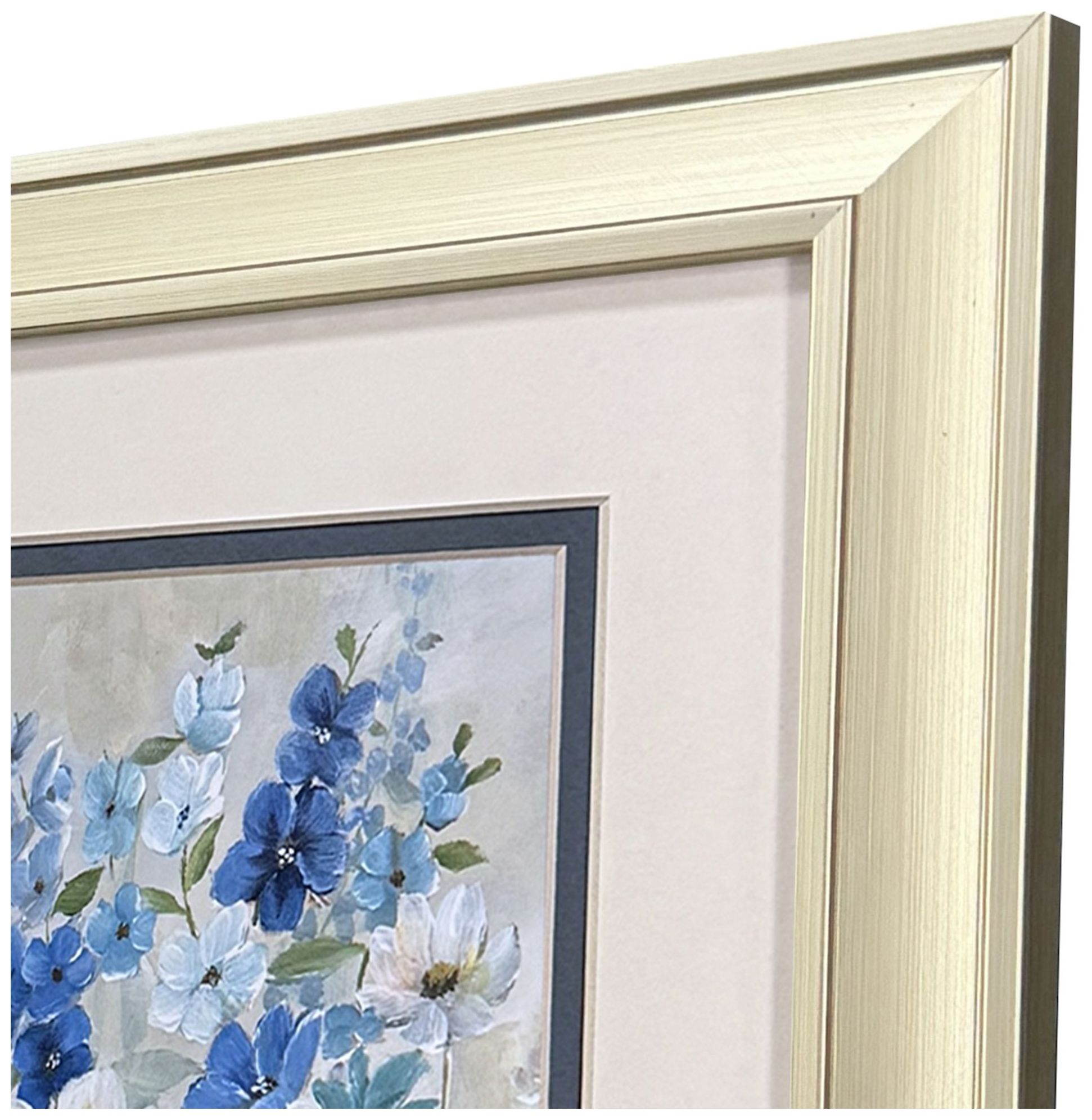 Image 3 Blue Garden 10"W x 12"H Traditional Framed Art Set of 2 more views