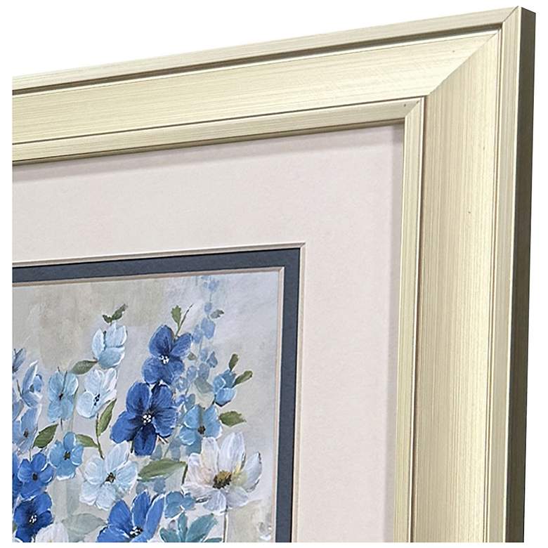 Image 3 Blue Garden 10"W x 12"H Traditional Framed Art Set of 2 more views