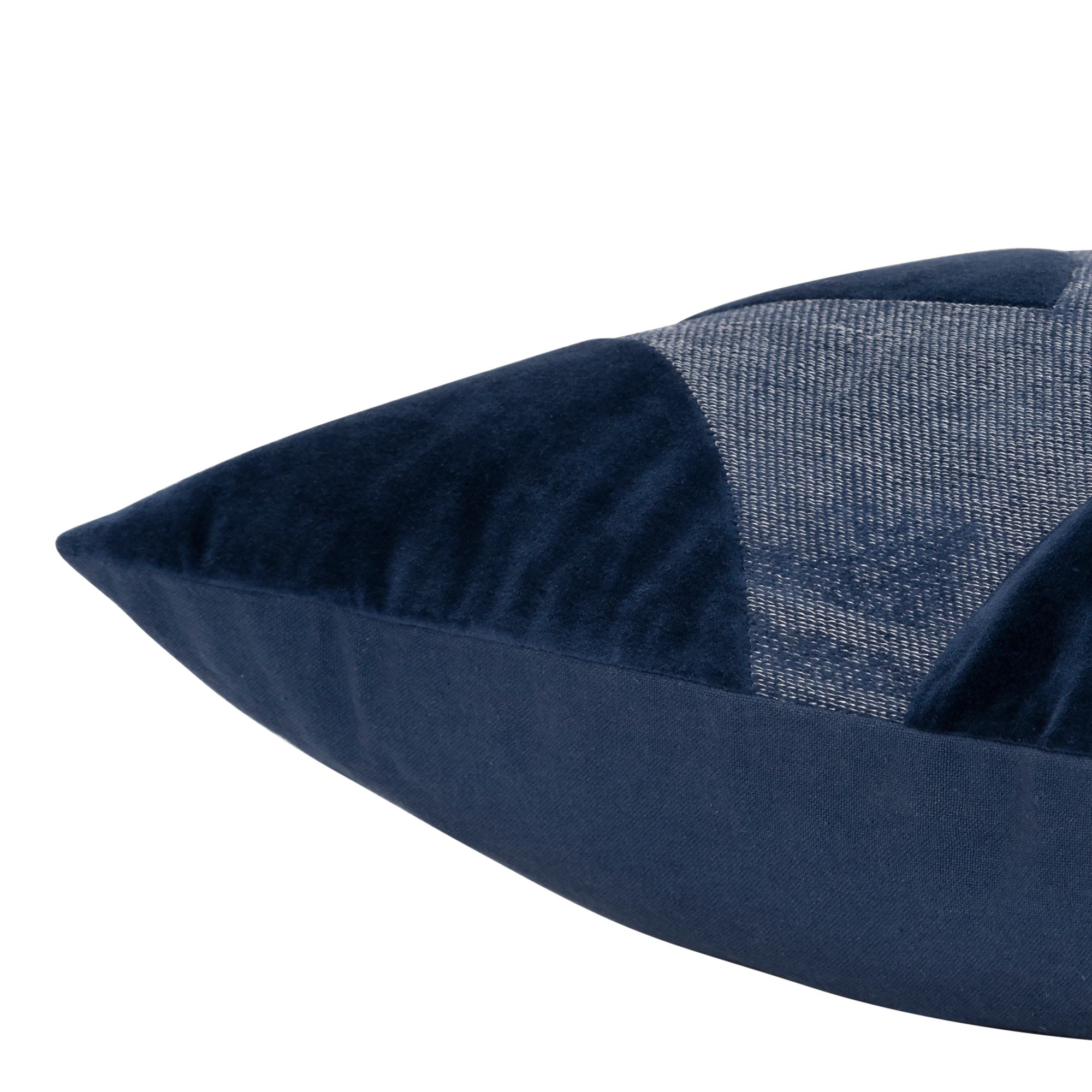 Image 4 Blue Geometric 20" x 20" Down Filled Throw Pillow more views