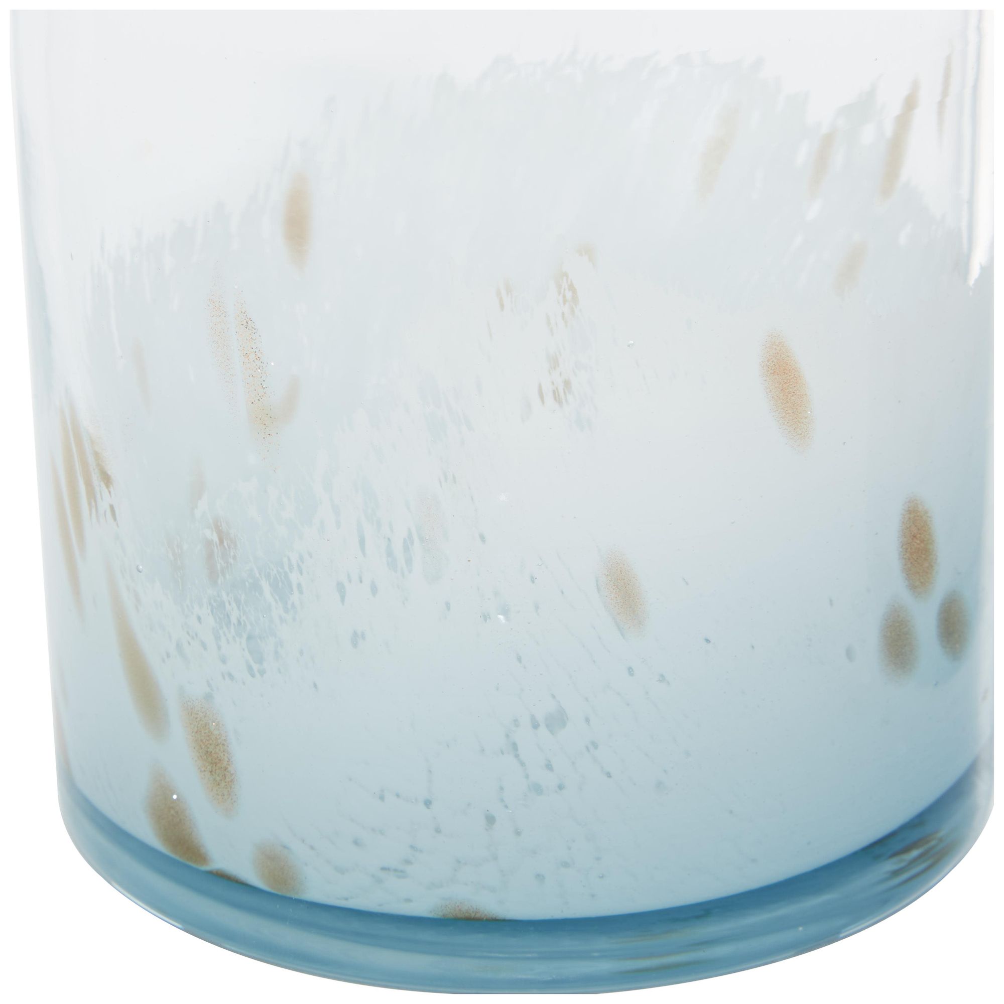 Image 3 Blue Glass Contemporary Decorative Jars, S/2 5"W, 9"H more views