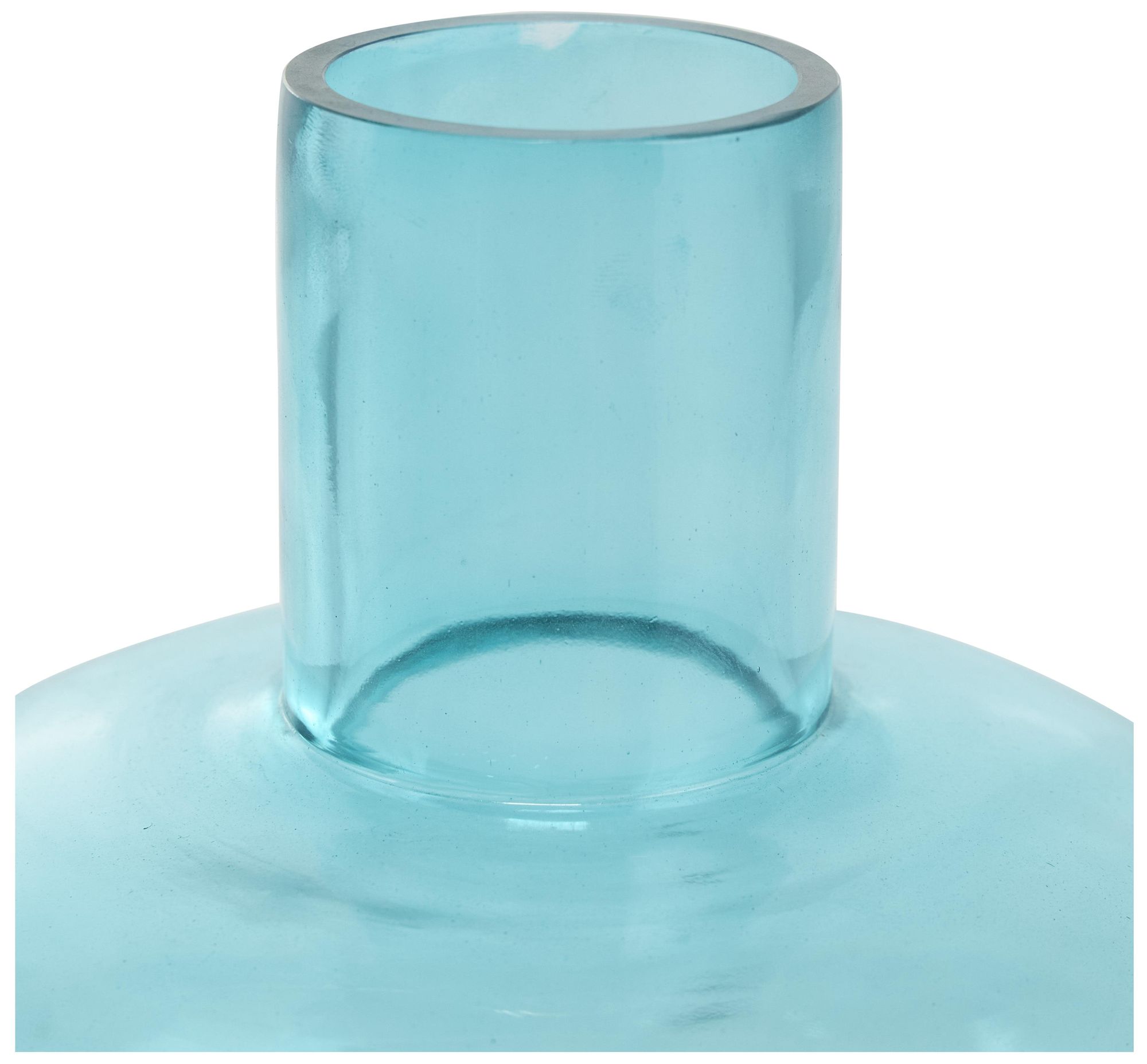 Image 3 Blue Glass Eclectic Vase, S/3 12", 10", 7"H more views