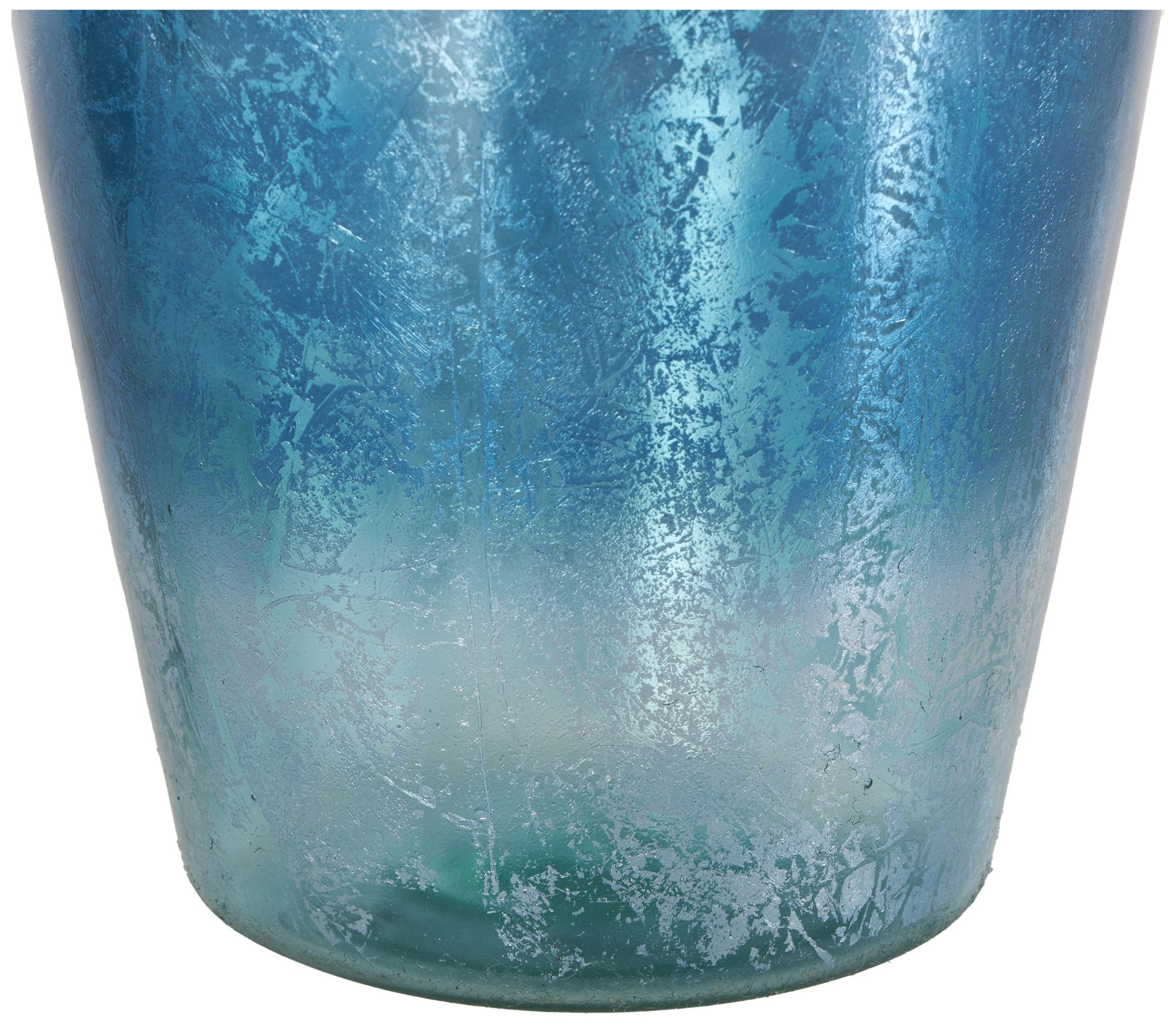 Image 3 Blue Glass Glam Vase, S/3 14", 13", 13"H more views