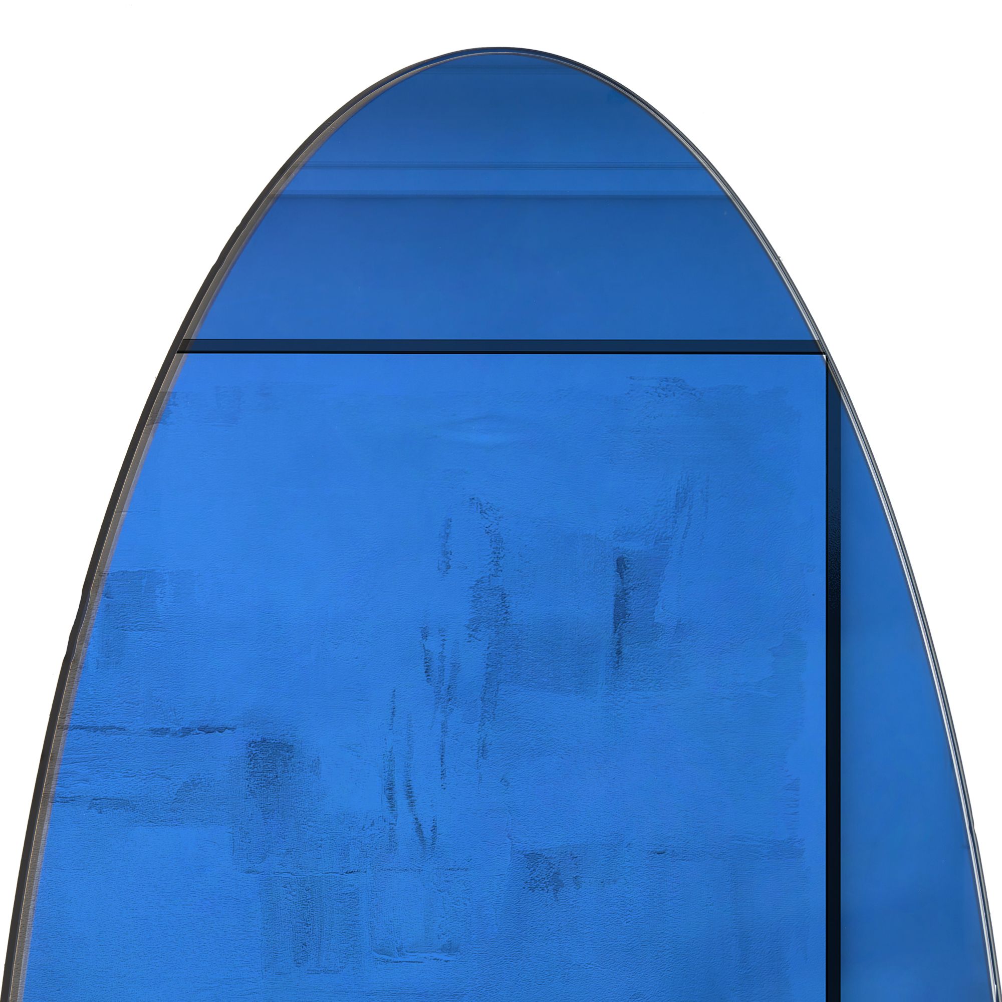 Image 4 Blue Glass Glam Wall Mirror, 20" x 1" x 47" more views