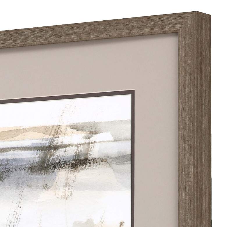 Image 4 Blue-Grey Marsh 32"H 2-Piece Rectangular Framed Wall Art Set more views