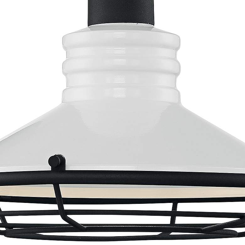 Image 2 Blue Harbor; 1 Light; Large Outdoor Wall Sconce; Gloss White Finish more views