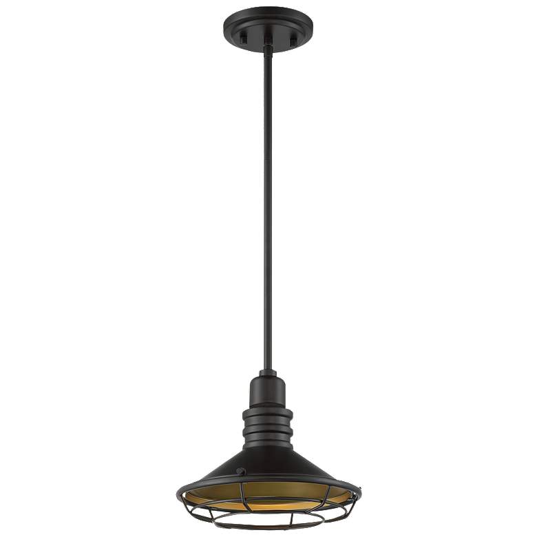 Image 1 Blue Harbor; 1 Light; Small Pendant Fixture; Dark Bronze Finish
