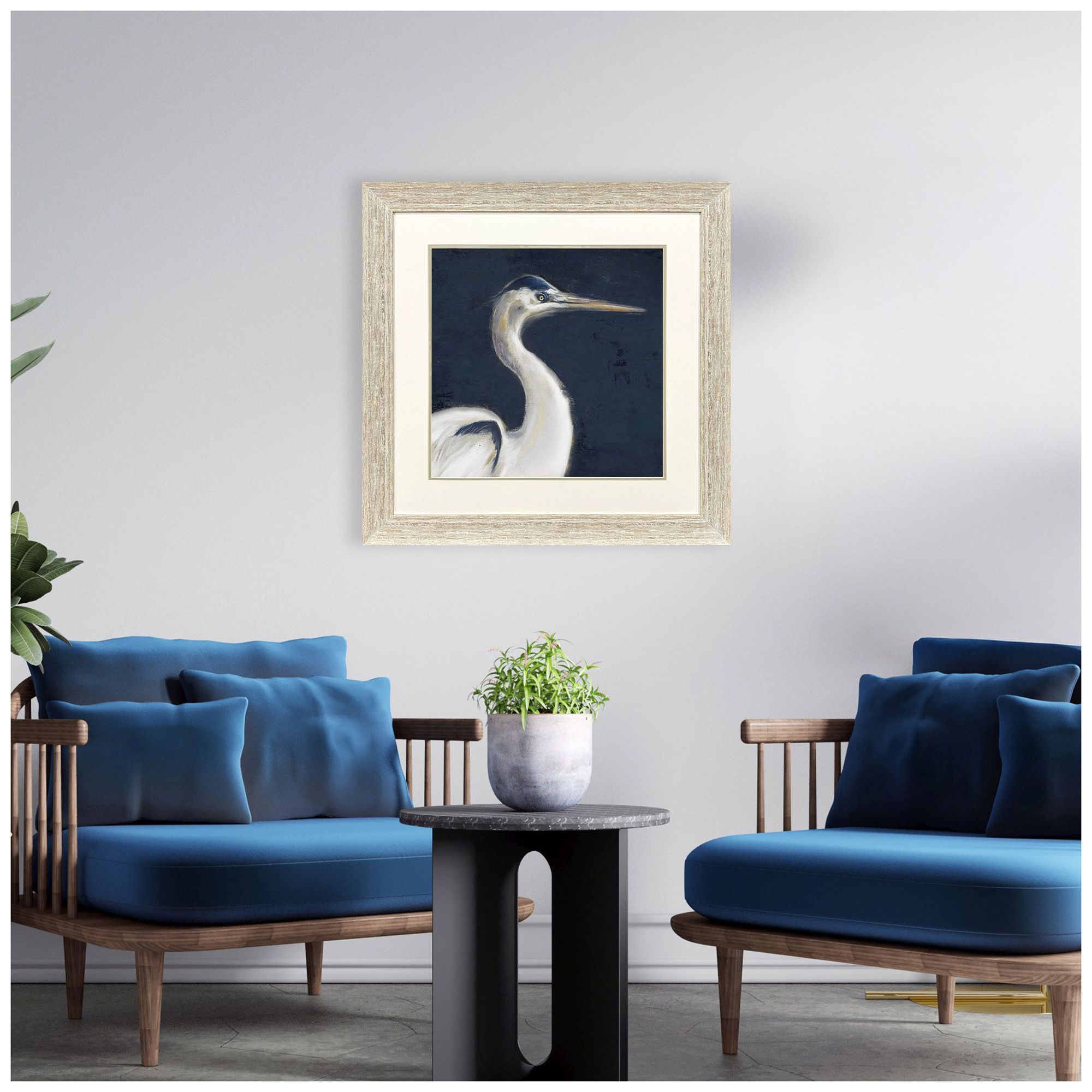Image 4 Blue Heron I 30"W x 30"H Framed Art more views