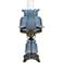 Blue Hobnail Glass 18 1/2" High Hurricane Accent Table Lamp