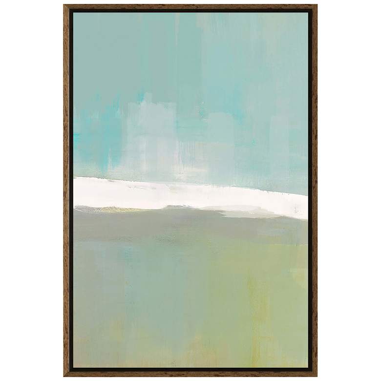 Image 1 Blue Horizon I 37 3/4 inchH Framed Canvas Abstract Wall Art