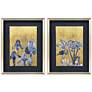 1_Blue Iris I 20"W x 26"H Framed Art Set of 2