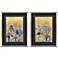 Blue Iris I 20"W x 26"H Framed Art Set of 2