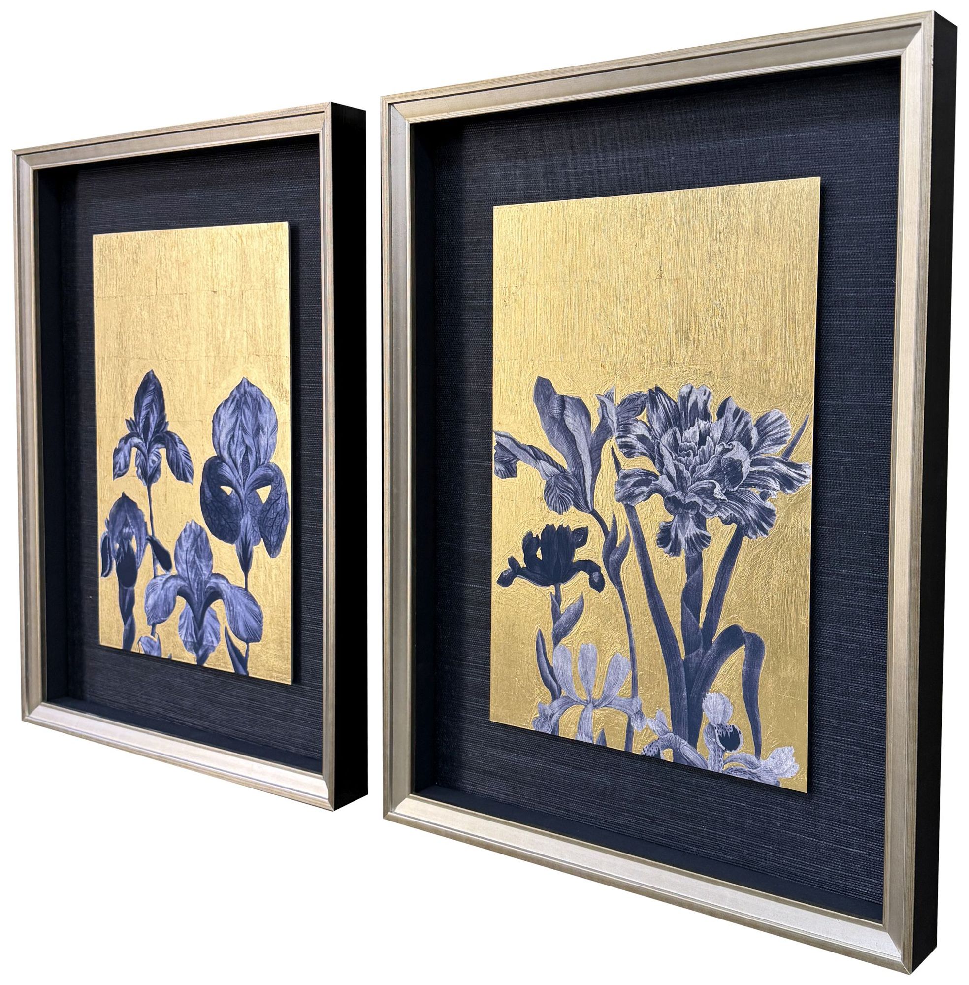 Image 2 Blue Iris I 20"W x 26"H Framed Art Set of 2 more views