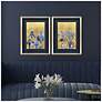 4_Blue Iris I 20"W x 26"H Framed Art Set of 2 more views