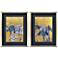 Blue Iris II 20"W x 26"H Framed Art Set of 2