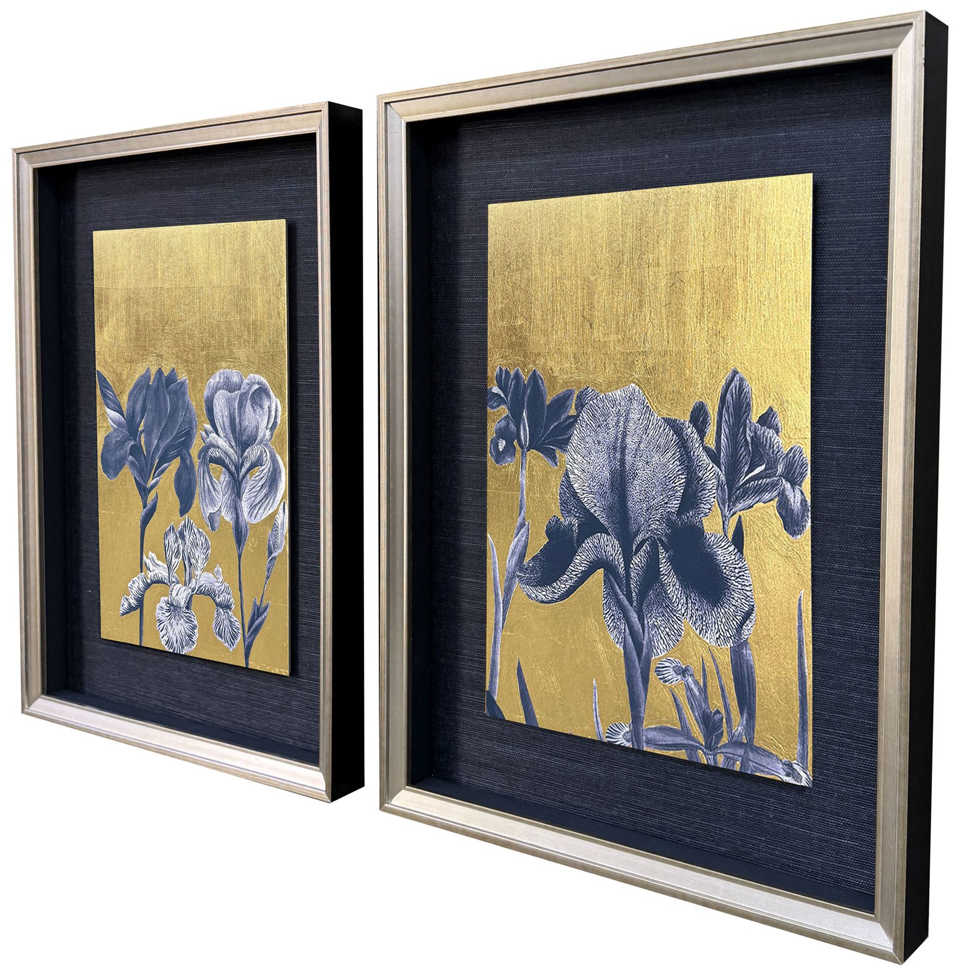Image 2 Blue Iris II 20"W x 26"H Framed Art Set of 2 more views