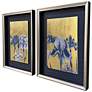 2_Blue Iris II 20"W x 26"H Framed Art Set of 2 more views