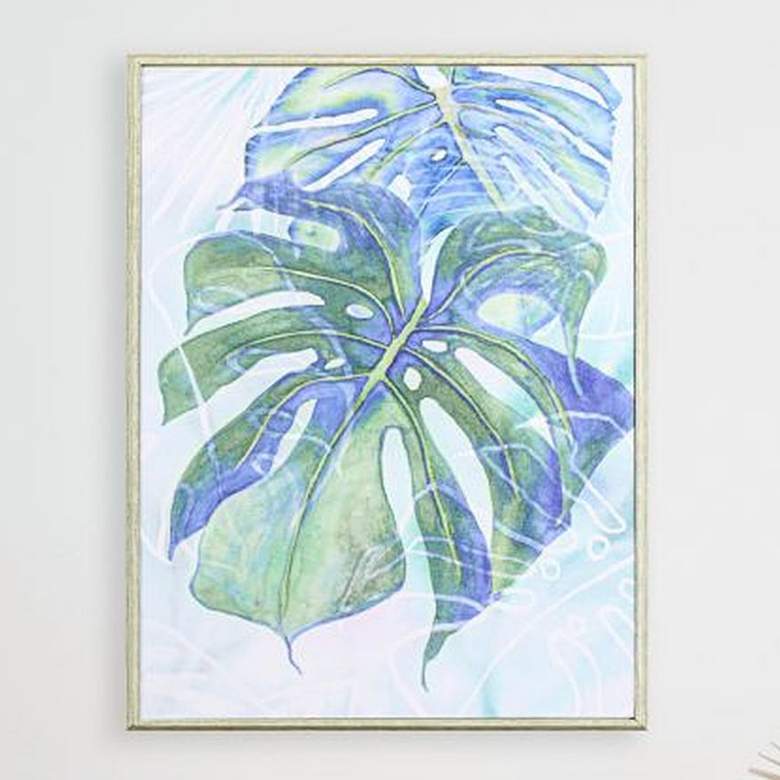 Image 2 Blue Lavrelli II 25" High Rectangular Framed Wall Art