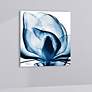 Blue Magnolia X-Ray 24" Square Printed Glass Wall Art