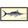 2_Blue Marlin 33" Wide Dimensional Collage Framed Wall Art
