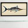 1_Blue Marlin 33" Wide Dimensional Collage Framed Wall Art