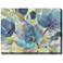 Blue Melody 40" Wide Rectangular Outdoor Canvas Wall Art